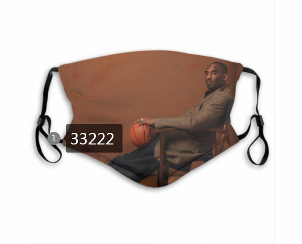 2021 NBA Los Angeles Lakers #24 kobe bryant 33222 Dust mask with filter->nba dust mask->Sports Accessory